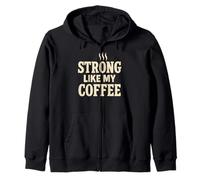 Strong Like My Coffee Haltérophilie Motivation Gym Fitness Sweat à Capuche