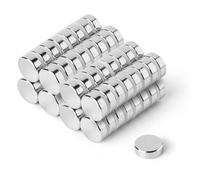 Strong Lot de 10 aimants en néodyme ronds 15 x 5 mm Extra puissant Charge jusqu'à 5 kg Pour tableau magnétique, réfrigérateur, tableau blanc, tableau d'affichage, bureau