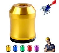 Strong Magnetic Screw Ring, 3-in-1 Screwdriver Head Magnetic Ring Head, Powerful 1/4 Inch Universal Tool Fits Most Hex Screwdrivers and Power Bits, Save Time and Boost Precision (GOLDEN)