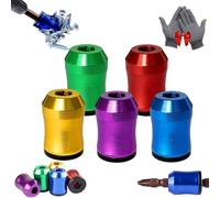 Strong Magnetic Screw Ring - Never Drop Another Screw Again, ¼ Inch/ 6.35 mm Bit Magnetizer Ring - Removable Magnetic Screwdriver Drill Bit Holder for Hex Screwdriver (5PCS)