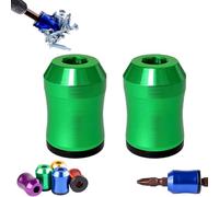 Strong Magnetic Screw Ring - Never Drop Another Screw Again, ¼ Inch/ 6.35 mm Bit Magnetizer Ring - Removable Magnetic Screwdriver Drill Bit Holder for Hex Screwdriver (2PCS-Green)