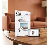 STRONG - Module TV TNTSAT 4K UHD - CI+1,4 - Carte TNTSAT - Installation rapide - Fonction Eco - Prêt à l'emploi - Sans câble