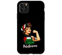 Strong Palestinian Girl Woman Girlfriend Palestine Flag Coque pour iPhone 11 Pro Max