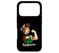 Strong Palestinian Girl Woman Girlfriend Palestine Flag Coque pour iPhone 17 Pro
