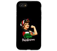 Strong Palestinian Girl Woman Girlfriend Palestine Flag Coque pour iPhone SE (2020) / 7/8