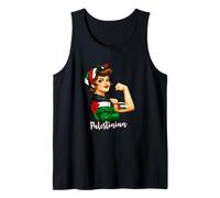 Strong Palestinian Girl Woman Girlfriend Palestine Flag Débardeur