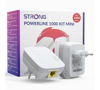 STRONG - Powerline 1000 Kit Mini - Duo Prises CPL - Kit CPL - 1000 Mbps - Compatible Toute Box/Routeur - 1 Port Ethernet - Installation Rapide Plug & Play - Accès Internet Haut Débit Partout - Blanc