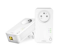 STRONG - Powerline 600 Kit - Duo Prises CPL - Kit CPL - 600 Mbps - Compatible Toute Box/Routeur - Port Ethernet + Prise Filtrée - Installation Rapide - Internet Haut Débit Partout -POWERL600DUOFRV2