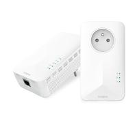 STRONG - Powerline WiFi 1000 Kit - Duo Prises CPL WiFi - Kit CPL - 1000 Mbps/WiFi 1200 Mbps - Compatible Toute Box/Routeur - 1 Port Ethernet + Prise Filtrée - Installation Rapide - Blanc