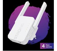 STRONG - REPEATER300S - Répéteur Point accès WIFI Booster - Jusqu'à 300 Mbits/s - Jusqu'à 80 m2 - Compatible toutes box