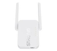 STRONG - Répéteur WiFi 300S - Jusqu'à 300 Mbps - Compatible Tout Routeur ou Modem Standard - 2 Antennes Externes Réglables + 1 Prise Ethernet - Garanti 4 Ans - Blanc
