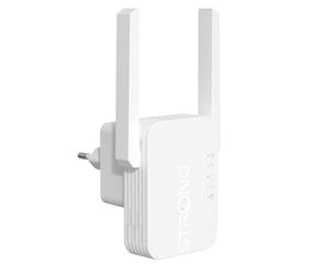 STRONG Répéteur WiFi, Amplificateur WiFi 300Mbps, Port Ethernet 100Mbps, Point d’Accès et Extender, Indicateur de Signal LED, Compatible avec Box Internet, Installation Facile Via Bouton WPS
