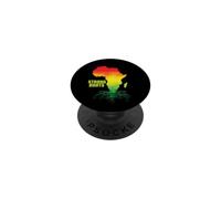 Strong Roots Carte de l'Afrique du Continent PopSockets PopGrip Adhésif