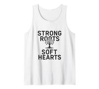 Strong Roots, Hearts. Citation de Famille Vintage. Débardeur