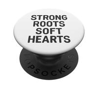 Strong Roots, Hearts. Citation de Famille Vintage. PopSockets PopGrip Adhésif