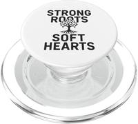 Strong Roots, Hearts. Citation de Famille Vintage. PopSockets PopGrip pour MagSafe