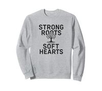 Strong Roots, Hearts. Citation de Famille Vintage. Sweatshirt