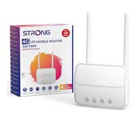 STRONG Routeur 4G Réseau LTE Cat4, Wi-FI N300 Mbps, 32 Appareils, USB 3.0 | Plug & Play Box 4G avec antennes amovibles, port LAN 100Mbps, cryptage WPA/WPA2, maison, bureau, voyage & zones ruralesc