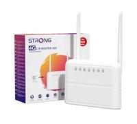 STRONG Routeur 4G, Réseau LTE Cat4, Wi-FI N300 Mbps, Box 4G avec Ports WAN/LAN 100 Mbps, Antennes externes Fixes, Compatible avec Toutes Les Cartes SIM, Plug & Play, Réseau sécurisé (4GROUTER360)
