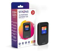 STRONG Routeur WLAN Mobile Jusqu'à 150 Mbps, Hotspot Dongle LTE-Advanced Cat4, Batterie 2100 mAh, Écran LCD, Compatible avec Toutes Les Cartes SIM Européennes, 4GMIFI150CD