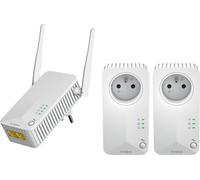 Pack triple incluant 2 adaptateurs CPL 600 Mbit-s + 1 adaptateur CPL Wi-Fi 600 Mbit-s