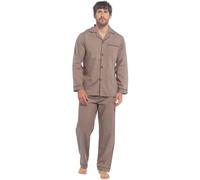 Strong Souls Pyjamas Homme Traditionnel 2 Pièces Pjs, moka, L