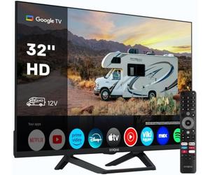STRONG SRT32HG4723C 32'' TV HD | DVB-S2/C/T2, 12V I, 2 ports HDMI+ 1 port USB + Mini-AV + Prise d'antenne/satellite - Noir