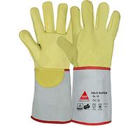 strongAnt Gants de soudure Oslo Super en cuir fleur de vachette, entièrement doublés hydrophobes avec coutures en Kevlar TÜV GS jaune -Taille :9