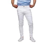 strongAnt Pantalon Chino Homme Coupe Slim fit Power Stretch. Pantalon pour Hommes d'affaires de Style Classique - Blanc, 52