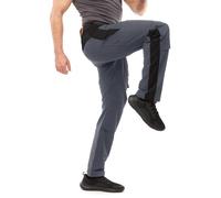 strongAnt Pantalon de Travail Homme entièrement Stretch Berlin Pro pour Hommes avec Poches pour genouillères - Gris-Noir, 54