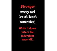 Stronger every set (or at least sweatier): Write it down before the endorphins wear off...