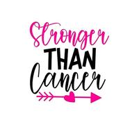 Stronger Than Cancer 01 Poster A3 - Décoration murale inspirante et motivante pour la vie quotidienne Citation encourageante de phrases courtes célèbres mots inspirants messages d'espoir spirituel di