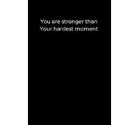Stronger Than the Storm: A 6x9 Minimalist Black Journal for Overcoming, Reflection, and Quiet Strength Through Life’s Toughest Days