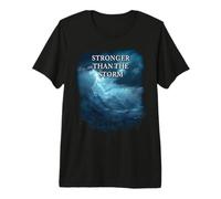Stronger Than The Storm - Christian Faith Inspirational T-Shirt Haut de Gamme