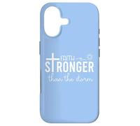 Stronger Than The Storm Christian Faith Over Fear Psalm 93 4 Coque pour iPhone 17