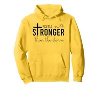 Stronger Than the Storm Faith Bible Verse Sign Inspirational Sweat à Capuche