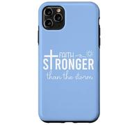 Stronger Than the Storm Faith Sign Bible Verse Inspirational Coque pour iPhone 11 Pro Max