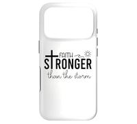 Stronger Than The Storm Psalm 93 4 Christian Faith Over Fear Coque pour iPhone 17 Pro