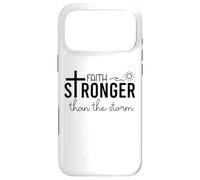 Stronger Than The Storm Psalm 93 4 Christian Faith Over Fear Coque pour iPhone 17 Pro Max