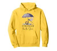 Stronger Than the Storm Psalm 93 Christian Purple Dragonfly Sweat à Capuche