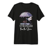 Stronger Than The Storm Psalm 93 God Purple Dragonfly Bible T-Shirt Haut de Gamme
