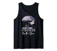 Stronger Than the Storm Psalm 93 Purple Dragonfly Christian Débardeur