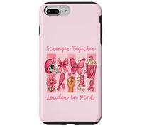 Stronger Together Louder in Pink Breast Cancer Awareness Coque pour iPhone 7 Plus/8 Plus