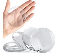Strongest Home Lot de 4 butées de poignée de porte en caoutchouc transparent - 8 cm - Protection murale silencieuse pour poignée de porte - Autocollant