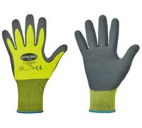 stronghand Gant de travail FLEXTER jaune fluo/gris, CAT 2