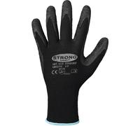 STRONGHAND Gant Finegrip taille 10 noir EN 388 catégorie EPI II nylon avec la...