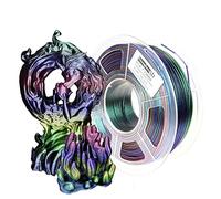 Stronghero3D Filament PLA pour imprimante 3D, 1,75 mm, caméléon miroir chrome, filament multicolore, précision +/- 0,05 mm, poids net 1 kg, pour Ender3, Cr10