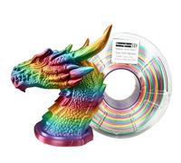 Stronghero3D Filament PLA pour imprimante 3D, 1,75 mm, EX51 arc-en-ciel, poids net 1 kg, pour Ender3