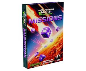 Stronghold Games Terraforming Mars: The Dice Game, Missions Extension | Nouvelles missions, dés d'influence violette, cartes d'entreprises et de projets, extension de jeu de stratégie