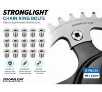 Stronglight Kit De Boulons Plateau Pour Manivelle Triple Acier Argent SL350018